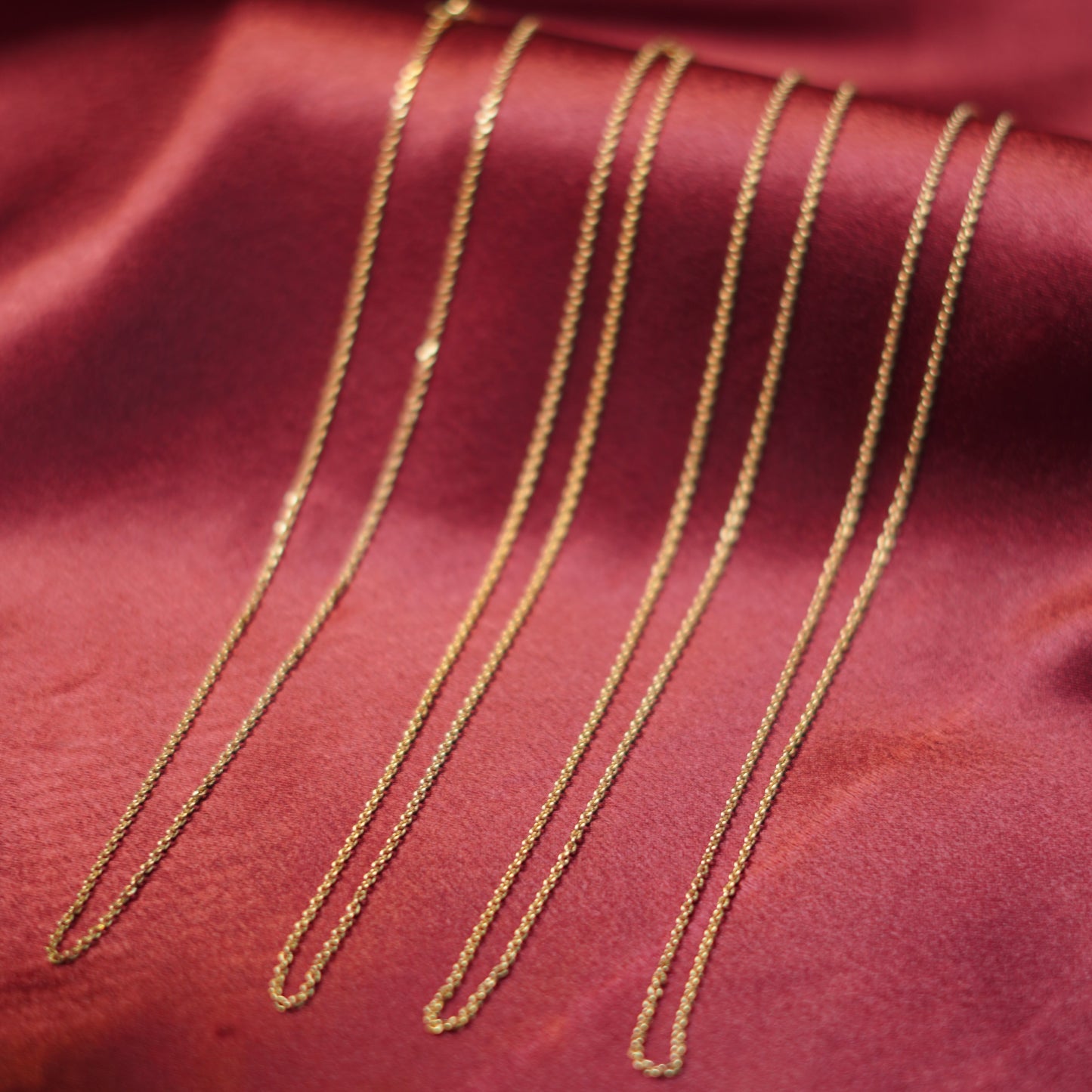Classic Gold-Plated Cable Chain Necklace Collection