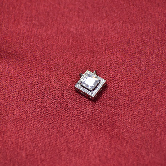 Radiance Princess-Cut Halo Pendant