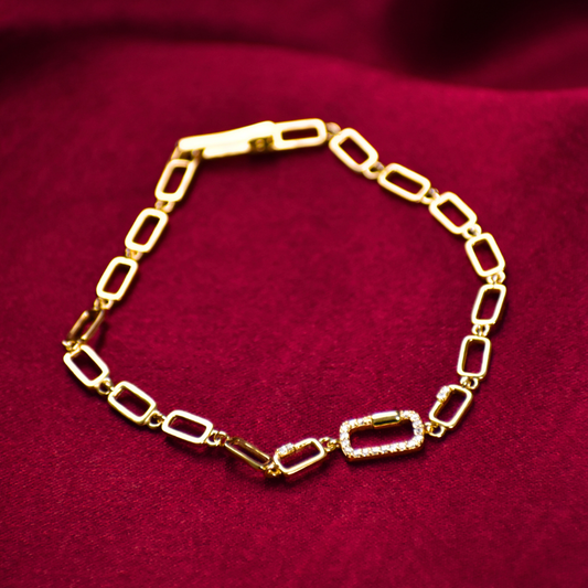 Gold-Plated Sterling 925 Silver Bracelet for Women – Minimal & Elegant Design