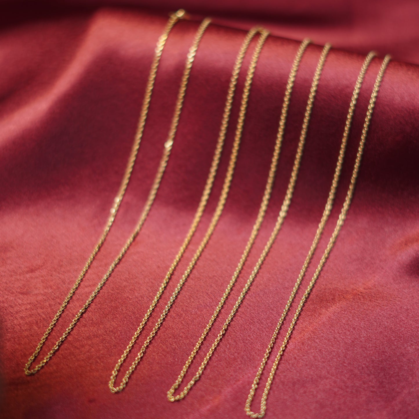 Classic Gold-Plated Cable Chain Necklace Collection