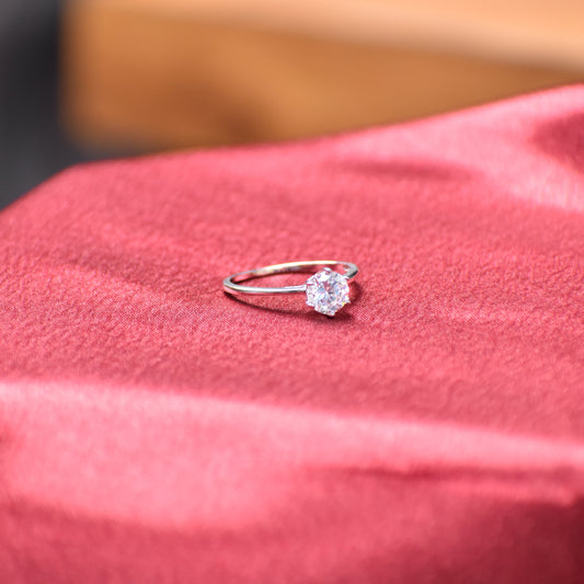 Elegant Solitaire Drop Earrings