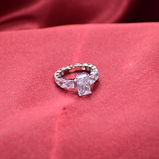 Radiant Royale Cushion-Cut Ring